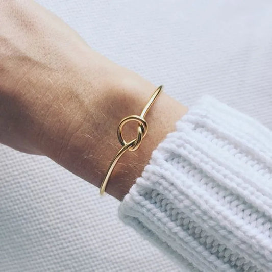 New Open Cuff Women's Bangles Gold Color Kont Design Bracelets
