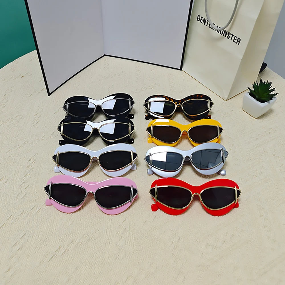 New Fashion Cat eye Women's Sunglasses 2024 Luxury Brand