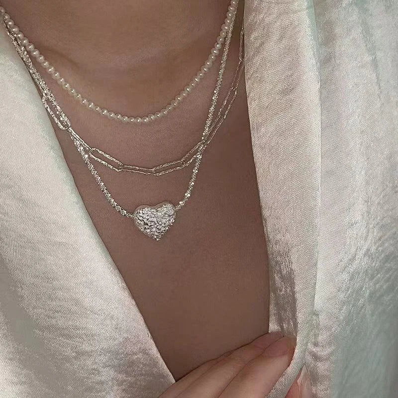 Silver Necklace Delicate Geometric Women Jewelry