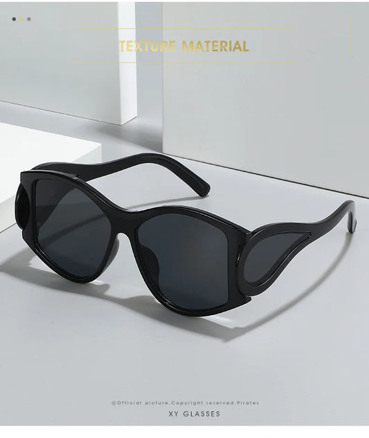 Punk Sports Shield Sunglasses Women 2024 Luxury