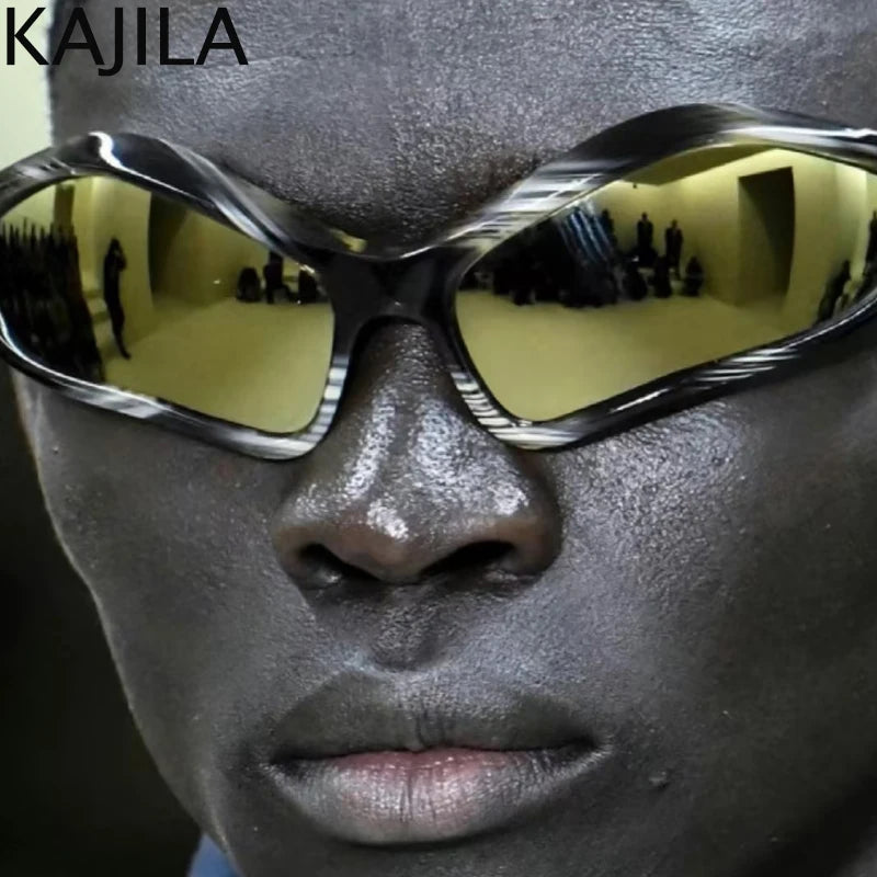 Y2k Punk Sports Sunglasses Women Men 2024 Luxury