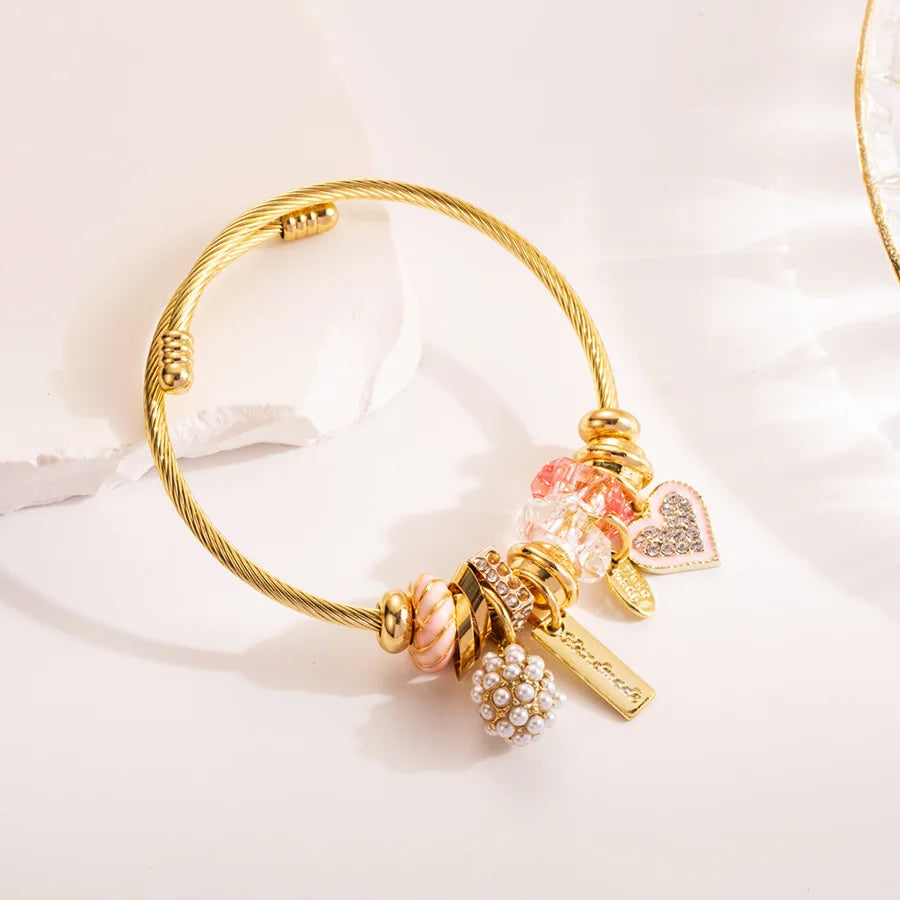 Gold Color Adjustable Chain Brand Bracelets for Women