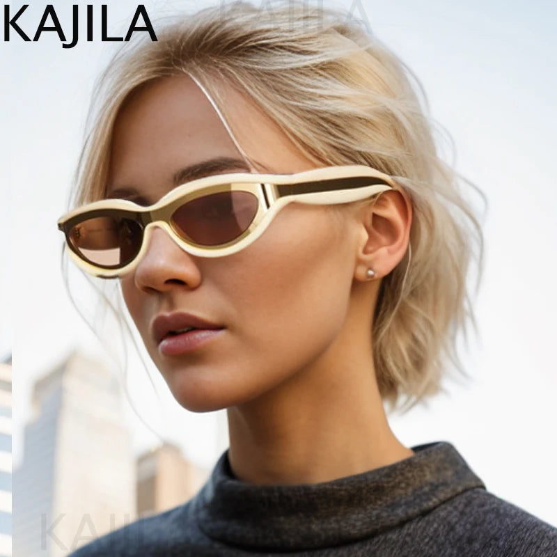 Small Punk Round Sunglasses Women 2024 Luxury Brand