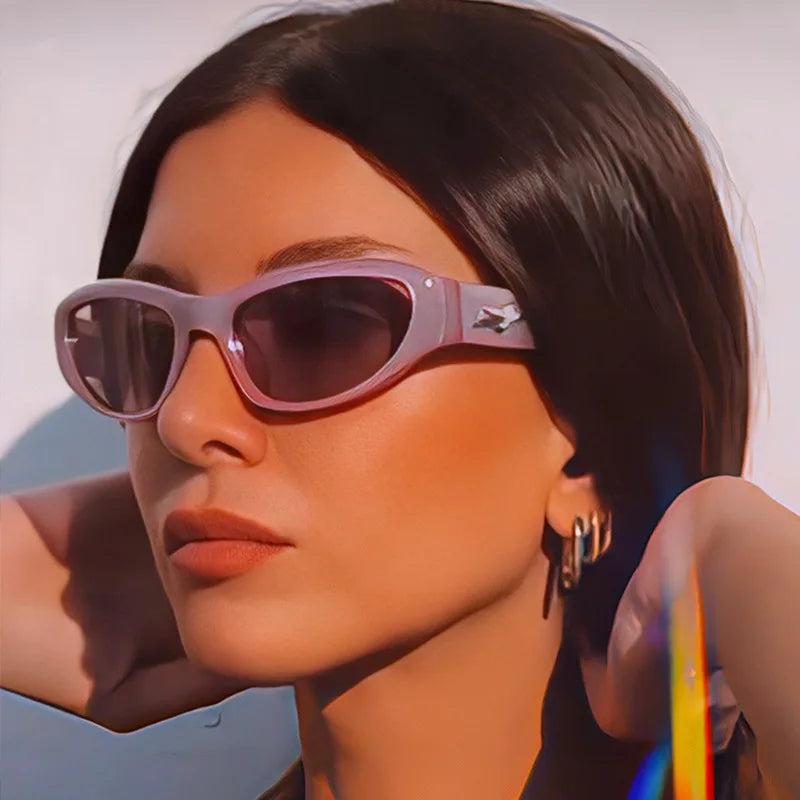 2024 New Cat Eye Sunglasses Women Fashion Vintage Female Shades