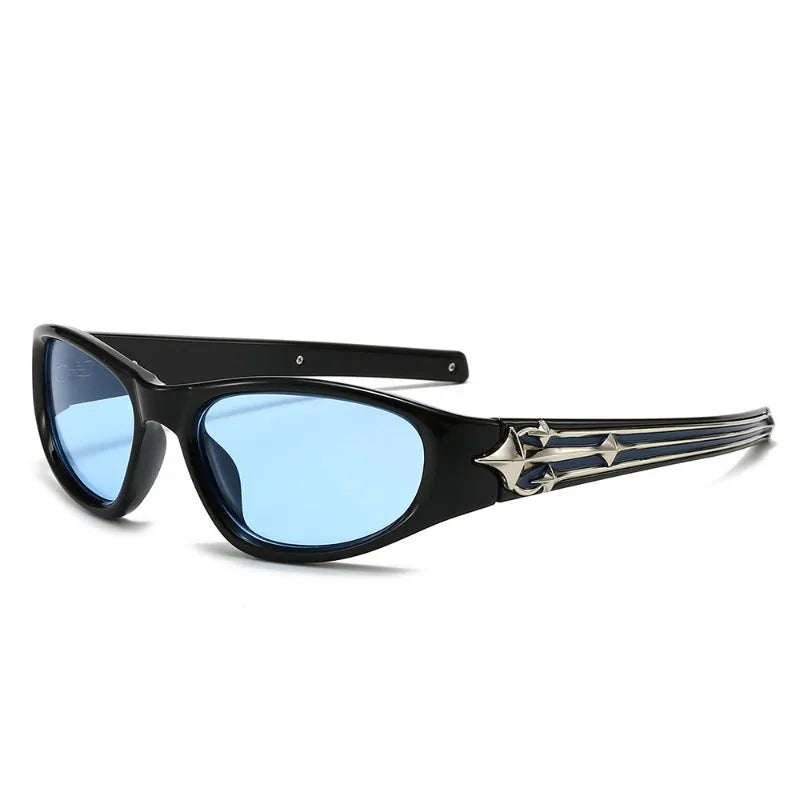 Y2k Fashion Punk Sports Sunglasses for Men Women Luxury