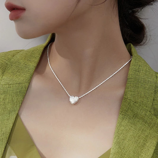 Necklace Simple Heart shaped Pendant Women