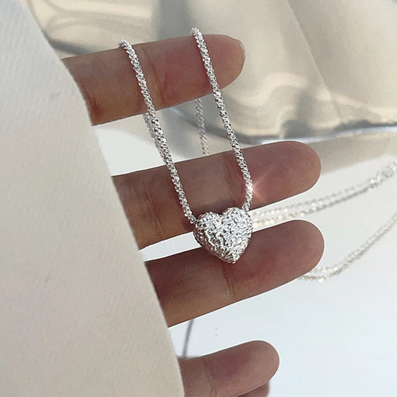 Necklace Simple Heart shaped Pendant Women
