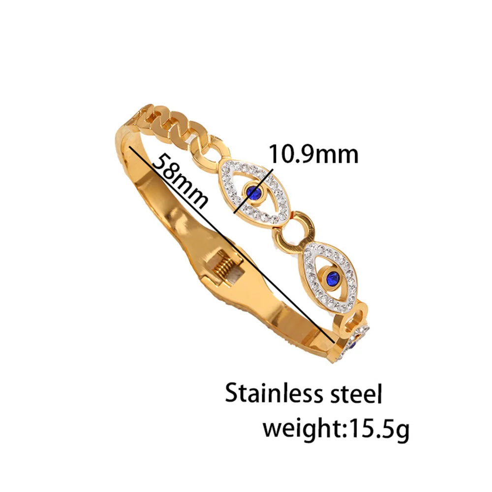 Stainless Steel Gold Color Bracelet for Women