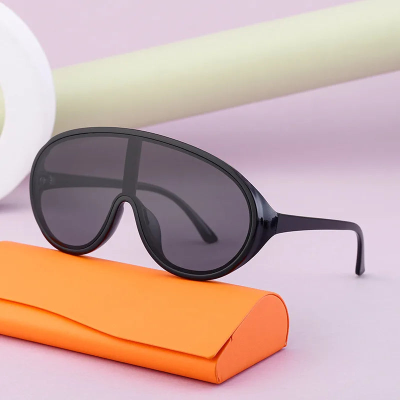 Brand Designer Sun Glasses Fashion Shield Shades Big Frame Eyewear