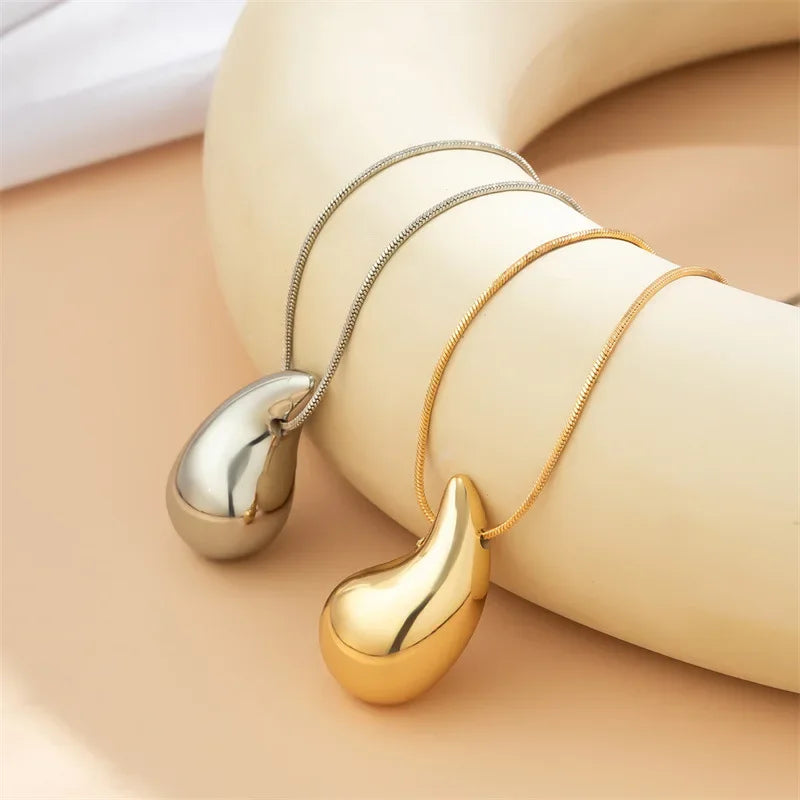 New Gold Color Stainless Steel Necklace For Women