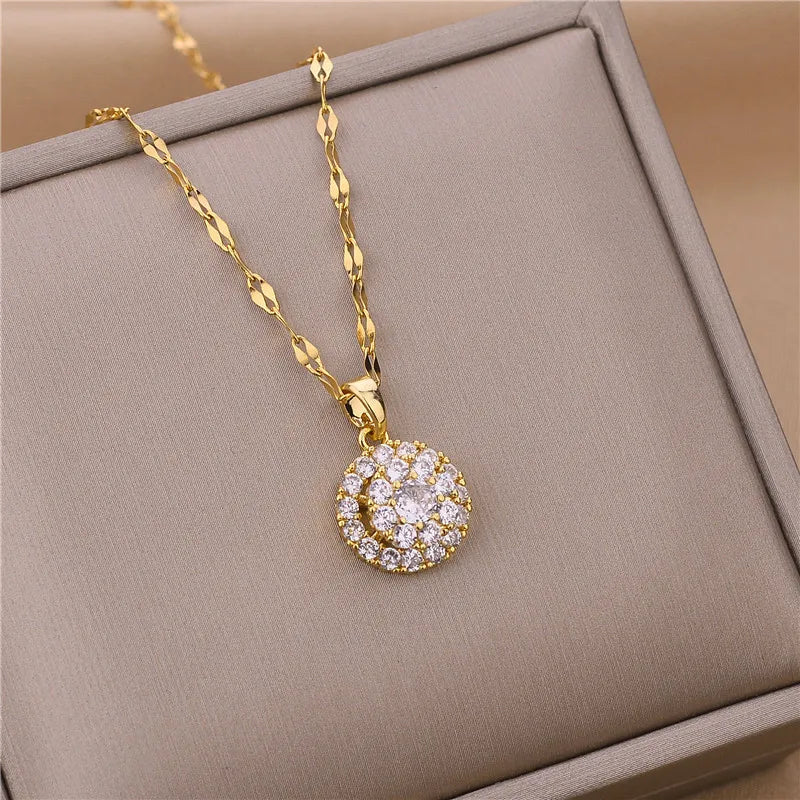 Luxury  Steel Necklaces For Women  Jewelry