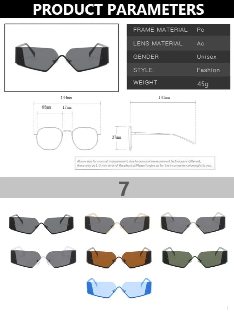 Retro Geometry Sunglasses Women Luxury Small Square Sun Glasses