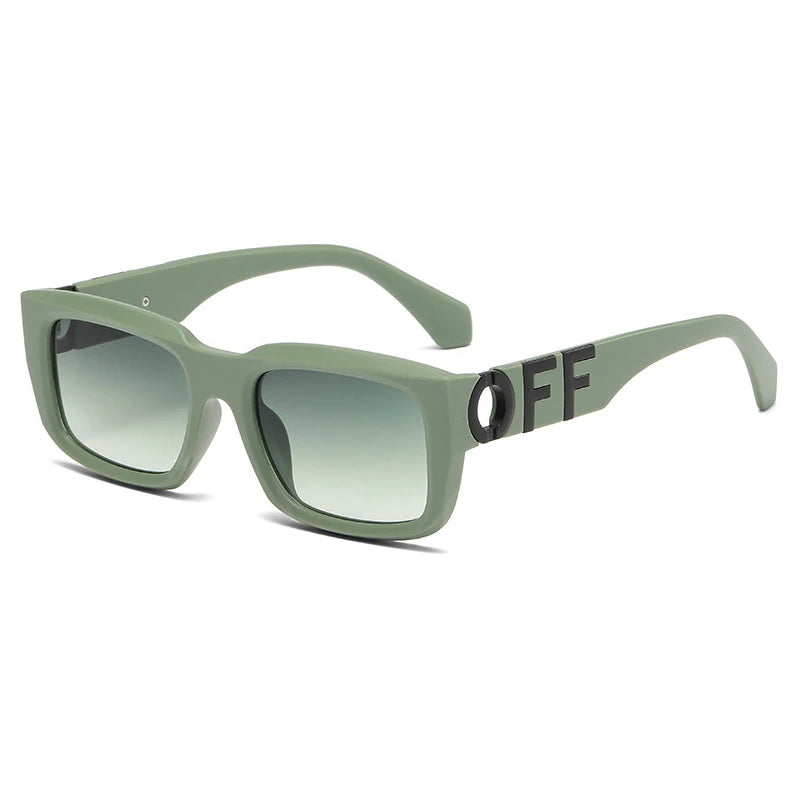 Square Frame Letter Off Sunglasses For Men  Luxury