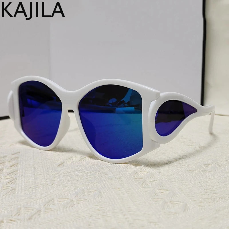 Punk Sports Shield Sunglasses Women 2024 Luxury