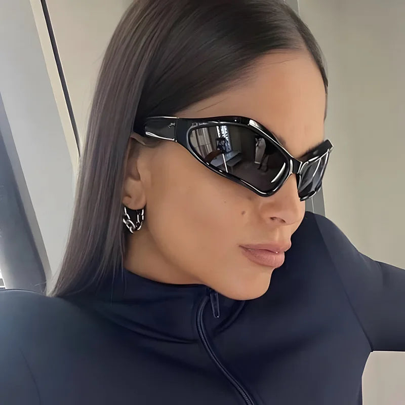 New Y2K Sunglasses Women Fashion Colorful Mirror Shades