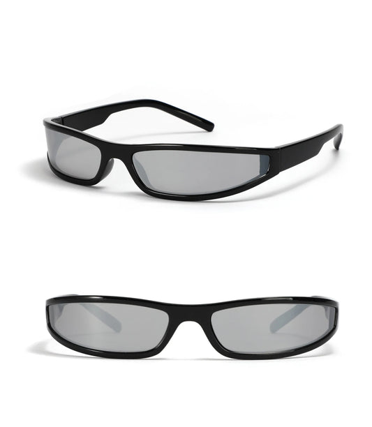 Narrow Rectangle Y2K Sunglasses 2024 Luxury Brand