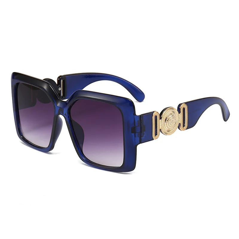 Big Square Frame Sunglasses For Men Women Brand