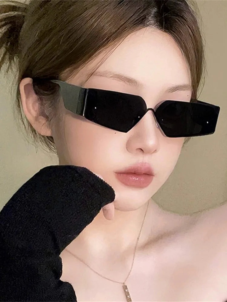 Retro Geometry Sunglasses Women Luxury Small Square Sun Glasses