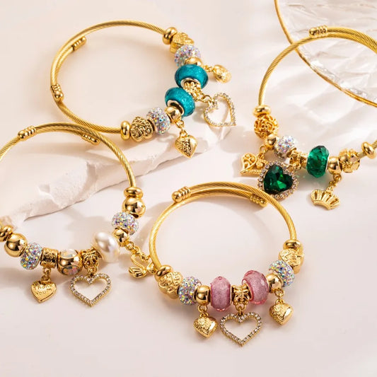 Love pendant with  for women's bracelet