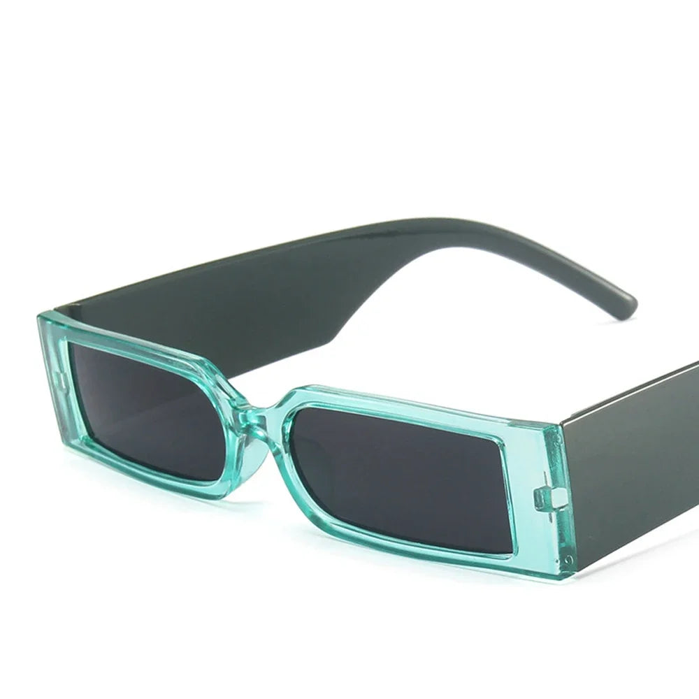 Rectangle Frame Fashion Sunglasses 2024 Hip Hop Vintage Designer