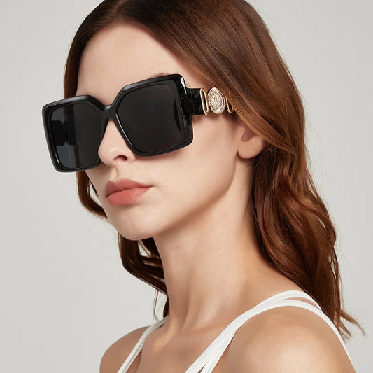 Big Square Frame Sunglasses For Men Women Brand