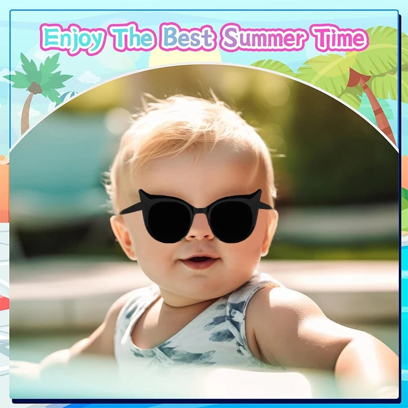 2024 New Children Simple Little Devil Cute Sunglasses
