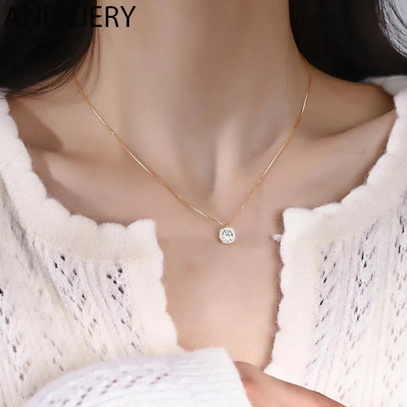 Square Necklace for Women Party Jewelry