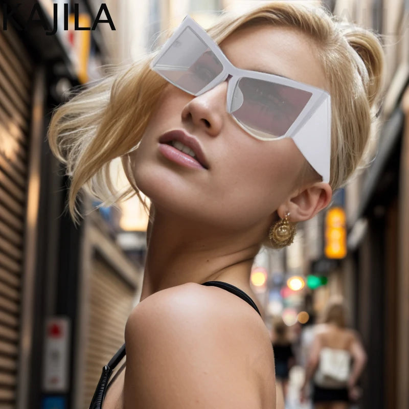 Luxury Brand Cat Eye Sun Glasses For Ladies Shades Eyewear